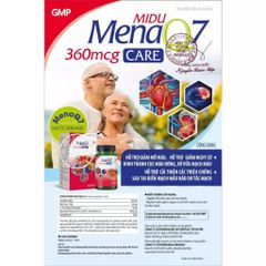 Midu MenaQ7 360mcg Care – Hỗ Trợ Giảm Mỡ Máu, Hỗ Trợ Giảm Nguy Cơ Hình Thành Cục Máu Đông