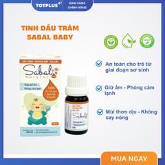 Tinh Dầu Tràm Sabal Baby Giúp Giữ Ấm, Phòng Cảm Lạnh - Lọ 10ml