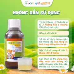 Siro Ăn Ngon Fitobimbi Appetito – Hỗ Trợ Trẻ Ăn Ngon, Tăng Hấp Thu, Giảm Biếng Ăn, Nhập Khẩu Ý