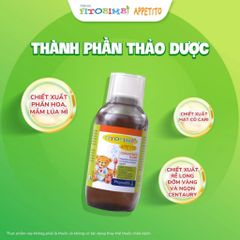 Siro Ăn Ngon Fitobimbi Appetito – Hỗ Trợ Trẻ Ăn Ngon, Tăng Hấp Thu, Giảm Biếng Ăn, Nhập Khẩu Ý