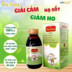 Siro Flu Vata - Hỗ trợ giúp giảm các biểu hiện ho khan, ho có đờm - Hộp 1 lọ 125ml