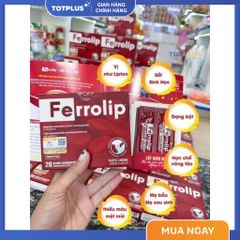 Sắt Ferrolip – Sắt Sinh Học Hấp Thu Cao Nhập Khẩu Italy Cho Mẹ Bầu & Người Thiếu Sắt