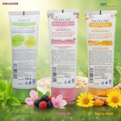 Gel Rửa Mặt Hazeline 100g - 40g - Da Sạch Sáng, Mịn Màng, Khỏe Khoắn - Chính hãng Unilever