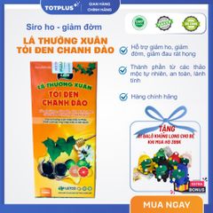 Siro Ho Lá Thường Xuân Tỏi Đen Chanh Đào Letco 125ml - Hỗ Trợ Giảm Ho, Giảm Đờm