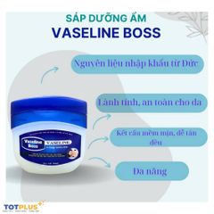 Combo 2 Hũ Kem Dưỡng Ẩm Vaseline Boss – Kem Nẻ Dưỡng Da Mềm Mịn Cho Môi, Tay Và Da Khô