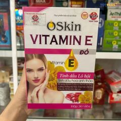 Viên Uống Vitamin E Đỏ Oskin – Hỗ Trợ Chống Oxy Hóa, Làm Đẹp Da, Giảm Lão Hóa Da Từ Bên Trong