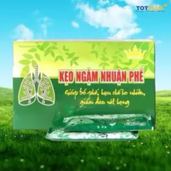 Kẹo ngậm nhuận phế Kingphar - vỉ 8 viên - Giúp bổ phế, hạn chế ho nhiều, giảm đau rát họng