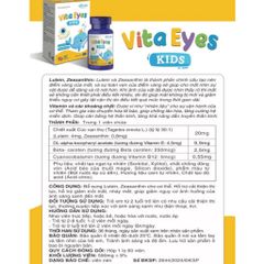 Vita Eyes Kids – Viên Nhai Bổ Mắt Cho Trẻ - Hỗ Trợ Cải Thiện Thị Lực, Giảm Mỏi Mắt