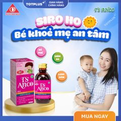 Siro Ho Cho Bé TS Anco – Hỗ Trợ Giảm Ho, Giảm Đờm, Hỗ Trợ Bảo Vệ Hô Hấp Cho Bé - 200ml