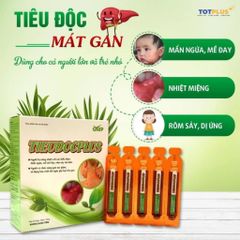 Tiêu Độc Plus – Hỗ trợ thanh nhiệt, giải độc, giảm mẩn ngứa, rôm sảy - Hộp 20 ống