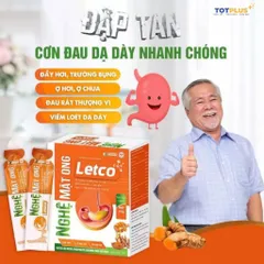 Nghệ Mật Ong Letco – Hỗ Trợ Bảo Vệ Dạ Dày, Hỗ Trợ Giảm Triệu Chứng Viêm Loét Dạ Dày Tá Tràng