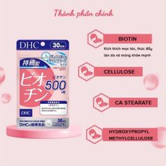 DHC Biotin 500mcg Nhật Bản 30 Ngày – Hỗ Trợ Chăm Sóc Da Và Tóc (Gói 30 Viên)