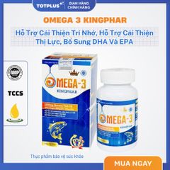 Omega-3 Kingphar - Hỗ Trợ Tăng Cường Trí Nhớ Và Cải Thiện Thị Lực - Hộp 60 Viên