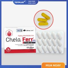 Sắt Chela Ferr Forte - Bổ Sung Sắt Ferrochel Dễ Hấp Thu Và Axit Folic Cho Bà Bầu, Sau Sinh