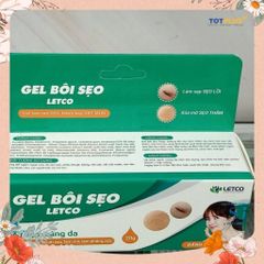 Gel Bôi Sẹo Letco - Làm Mờ Các Vết Thâm, Sẹo, Dưỡng Ẩm, Làm Mềm Da, Sáng Da