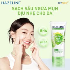 Gel Rửa Mặt Hazeline Tràm Trà Cica - Gel Rửa Mặt Ngừa Mụn – Sạch Sâu, Dịu Nhẹ Cho Da