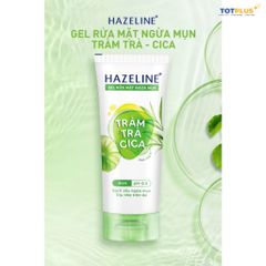 Gel Rửa Mặt Hazeline Tràm Trà Cica - Gel Rửa Mặt Ngừa Mụn – Sạch Sâu, Dịu Nhẹ Cho Da