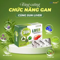 Sun Liver – Hỗ Trợ Bổ Gan, Giải Độc Gan,Thanh Nhiệt, Tăng Cường Chức Năng Gan - Hộp 60 Viên