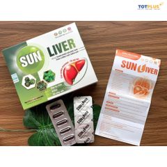 Sun Liver – Hỗ Trợ Bổ Gan, Giải Độc Gan,Thanh Nhiệt, Tăng Cường Chức Năng Gan - Hộp 60 Viên