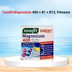 Taxofit Magnesium 400 + B1 + B12, Folsaure