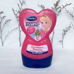 Dầu gội xả Bubchen (2 in 1) màu hồng trái tim hình công chúa  thuận tiện, tiết kiệm chi phí, an toàn cho da của bé, 230m