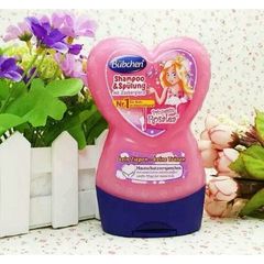 Dầu gội xả Bubchen (2 in 1) màu hồng trái tim hình công chúa  thuận tiện, tiết kiệm chi phí, an toàn cho da của bé, 230m