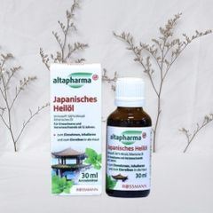 Dầu thảo dược bạc hà Japanisches Heilol,giúp thông mũi, thoa vào da để làm giảm đau đầu, đau bụng