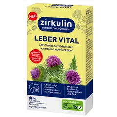 Viên uống  Bổ Gan Zirkulin Leber Vital Mariendistel Dragees gan nhiễm mỡ, men gan cao, hộp 60 viên