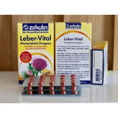 Viên uống  Bổ Gan Zirkulin Leber Vital Mariendistel Dragees gan nhiễm mỡ, men gan cao, hộp 60 viên