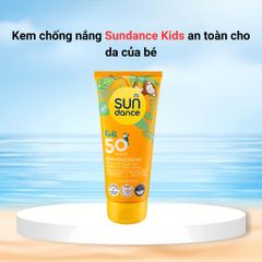 Kem chống nắng Sundance Kids thẩm thấu nhanh, không bám bụi, an toàn,không kích ứng da của bé