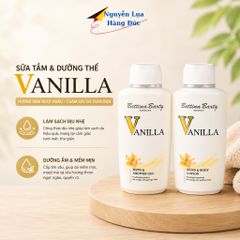 Combo Sữa tắm, dưỡng thể nước hoa  BETTINA BARTY VANILLA giúp giữ ẩm và dưỡng da mịn màng 500ml