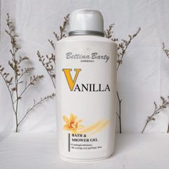 Combo Sữa tắm, dưỡng thể nước hoa  BETTINA BARTY VANILLA giúp giữ ẩm và dưỡng da mịn màng 500ml