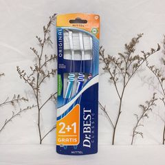 Set bàn chài DR.BEST ORIGINAL hộp 3 chiếc tiện lợi