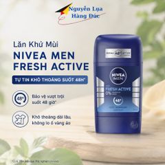 Sáp khử mùi Nivea Men điều tiết giảm mồ hôi, không ố vàng áo, không mùi