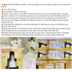 Serum BALEA Vitamin C giúp trắng da, giảm thâm