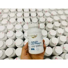 Kollagen plus VITAMIN E giúp trắng da, giảm lão hóa da sớm.