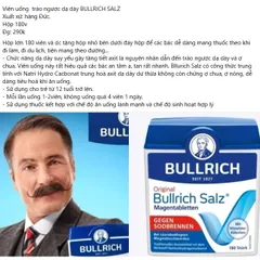 Đồ uống Bullrich Salz, hộp 180 viên