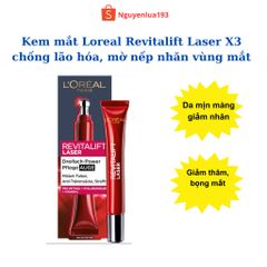 Kem dưỡng mắt Loreal Revitalift, giảm thâm, bọng mặt, tuýp 15ml