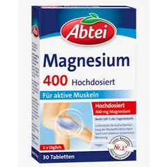 Viên uống bổ sung Magie 400, magnesium hỗ trợ hệ thần kinh, cơ bắp, giảm đau mỏi tê bì chân tay, hộp 30 viên