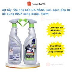 Xịt tẩy rửa dụng cụ nhà bếp ĐA NĂNG DENKMIT làm sạch mọi vết bẩn, đồ inox, mặt kính, chai siêu to 750ml