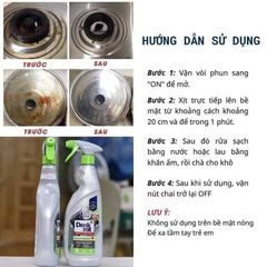 Xịt tẩy rửa dụng cụ nhà bếp ĐA NĂNG DENKMIT làm sạch mọi vết bẩn, đồ inox, mặt kính, chai siêu to 750ml
