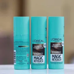 XỊT NHUỘM TÓC PHỦ BẠC Loreal, không gây bết khô tóc, tiện lợi dễ dàng sử dụng, chai 75ml