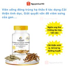 Đông trùng hạ thảo Warnke Cordyceps Extrakt 500mg 120 viên, 6 tác dụng
