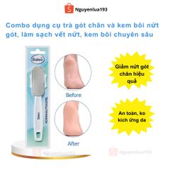 Combo dụng cụ trà gót chân và kem bôi nứt gót, làm sạch vết nứt, kem bôi chuyên sâu