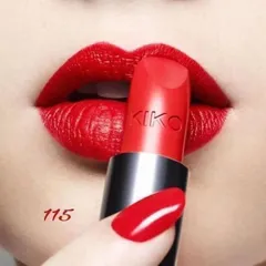 Son lì Kiko 115 màu Đỏ, bám màu, lâu trôi khi ăn, trẻ trung năng động