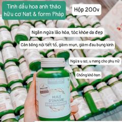 TInh dầu hoa anh thảo hỗ trợ đẹp da, cân băng nội tiết