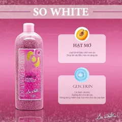 Sữa tắm trắng da, tẩy da chết Exfoliating hàng Pháp