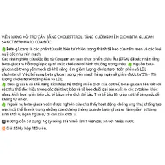 Viên uống Sanct Bernhard Beta Glucan, hộp180 viên