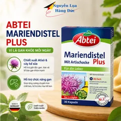 Viên uống bổ gan Abtei Mariendistel Plus hỗ trợ người sơ gan, men gan cao hộp 30 viên