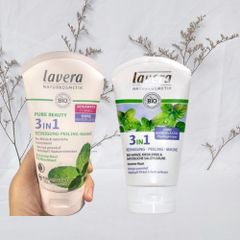 Sữa rửa mặt hữu cơ LAVERA BIO 3in1 dành cho da nhờn, da mụn